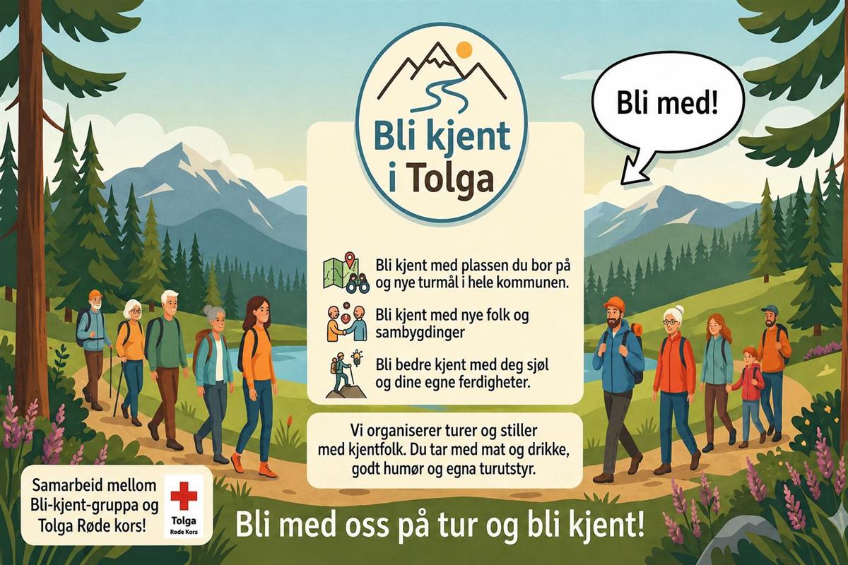 bli kjent gruppe i Tolga